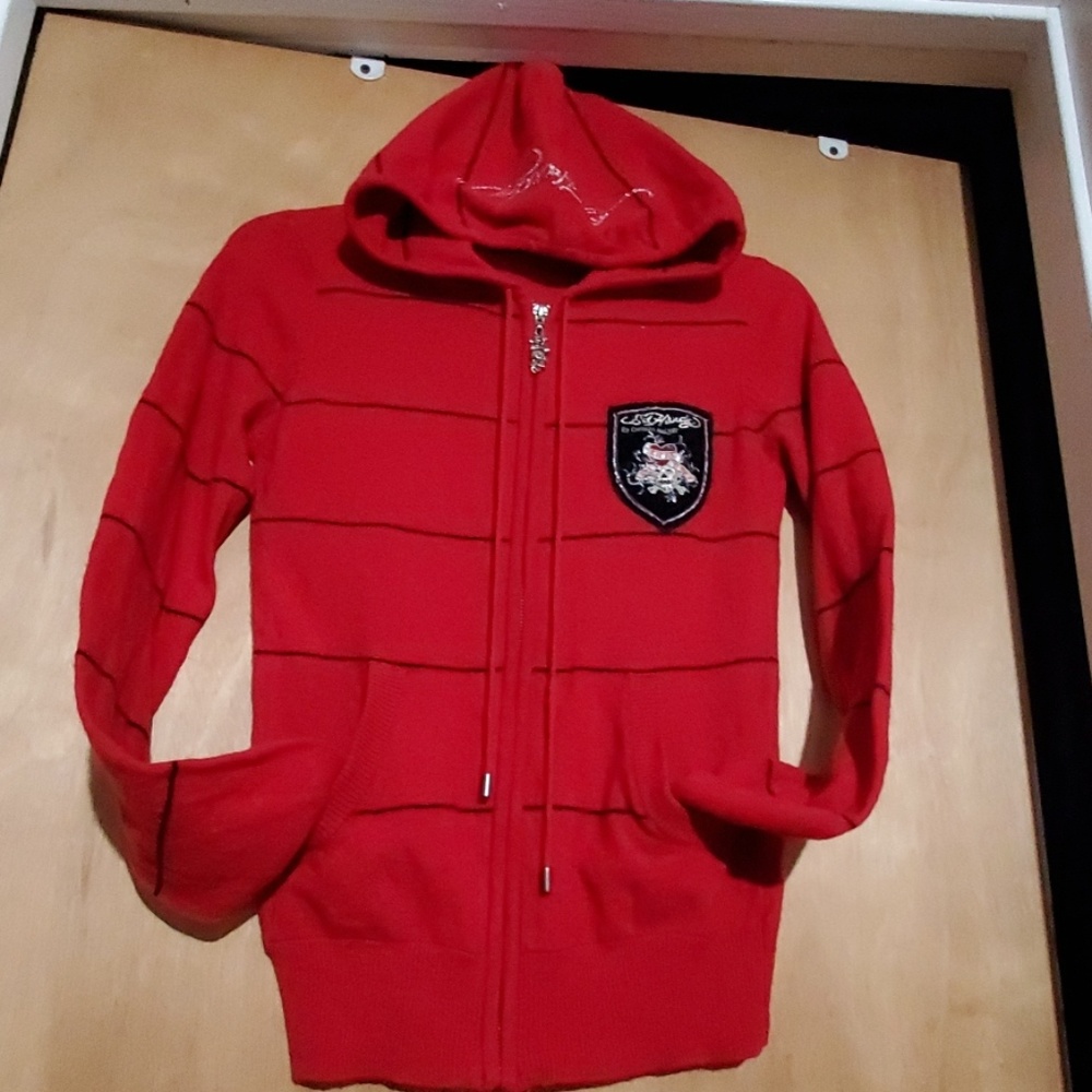 BUY 1 GET 1 50% ED hardy zip up sweater